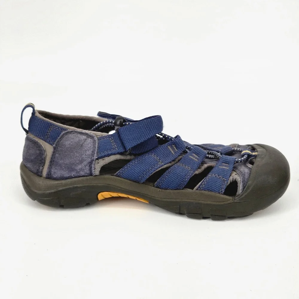 KEEN Big Kids Newport H2 Waterproof Hiking Sandals Blue Gargoyle Size 4 4Y VGUC